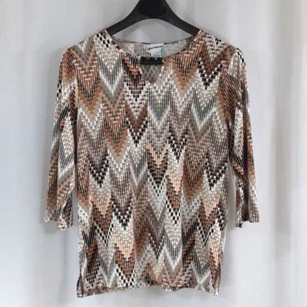 Bon Worth women's size medium blouse bead accent